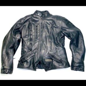 Harley Davidson HEAVY Leather Motorcycle Jacket